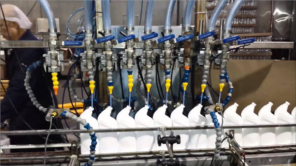Pembersih Mesin Pembersih Jisim penuh automatik Bleach Linear type Filling Machine