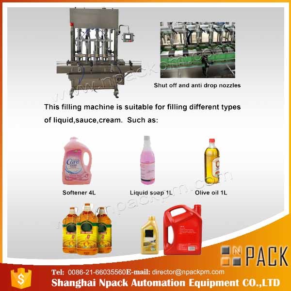 Automatik 2, 4, 6, 8, 10, 12 Heads Edible Cooking Oil Minyak Mesin Pengisian