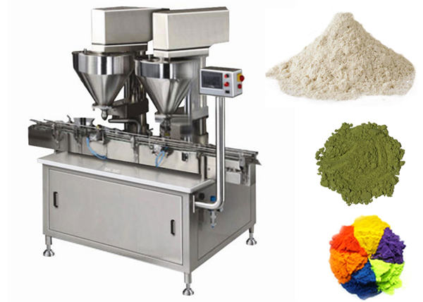 Automatik 2 kepala serbuk mesin pengisian